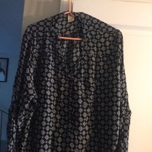 Black and white shirt